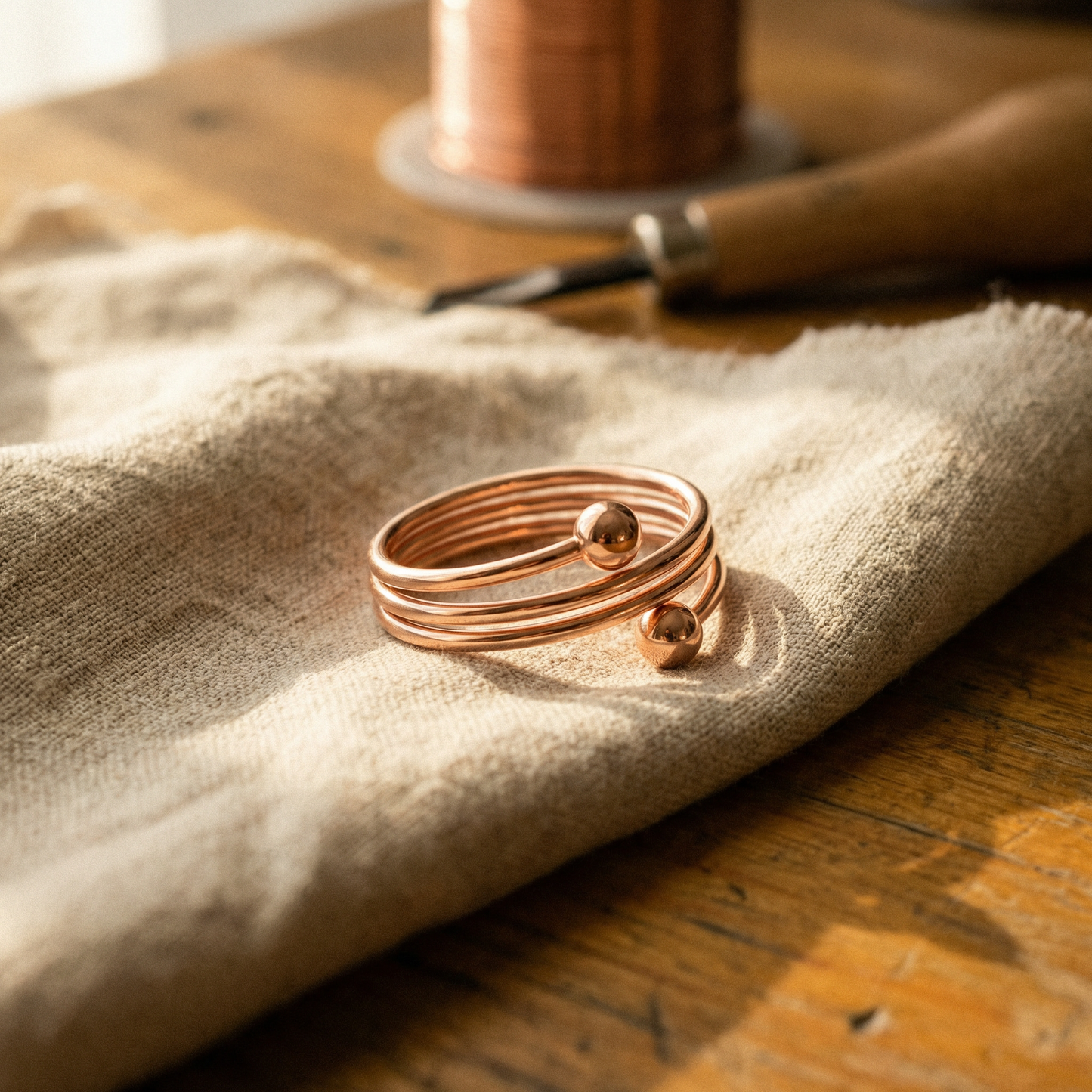 Anillo de cobre de limo