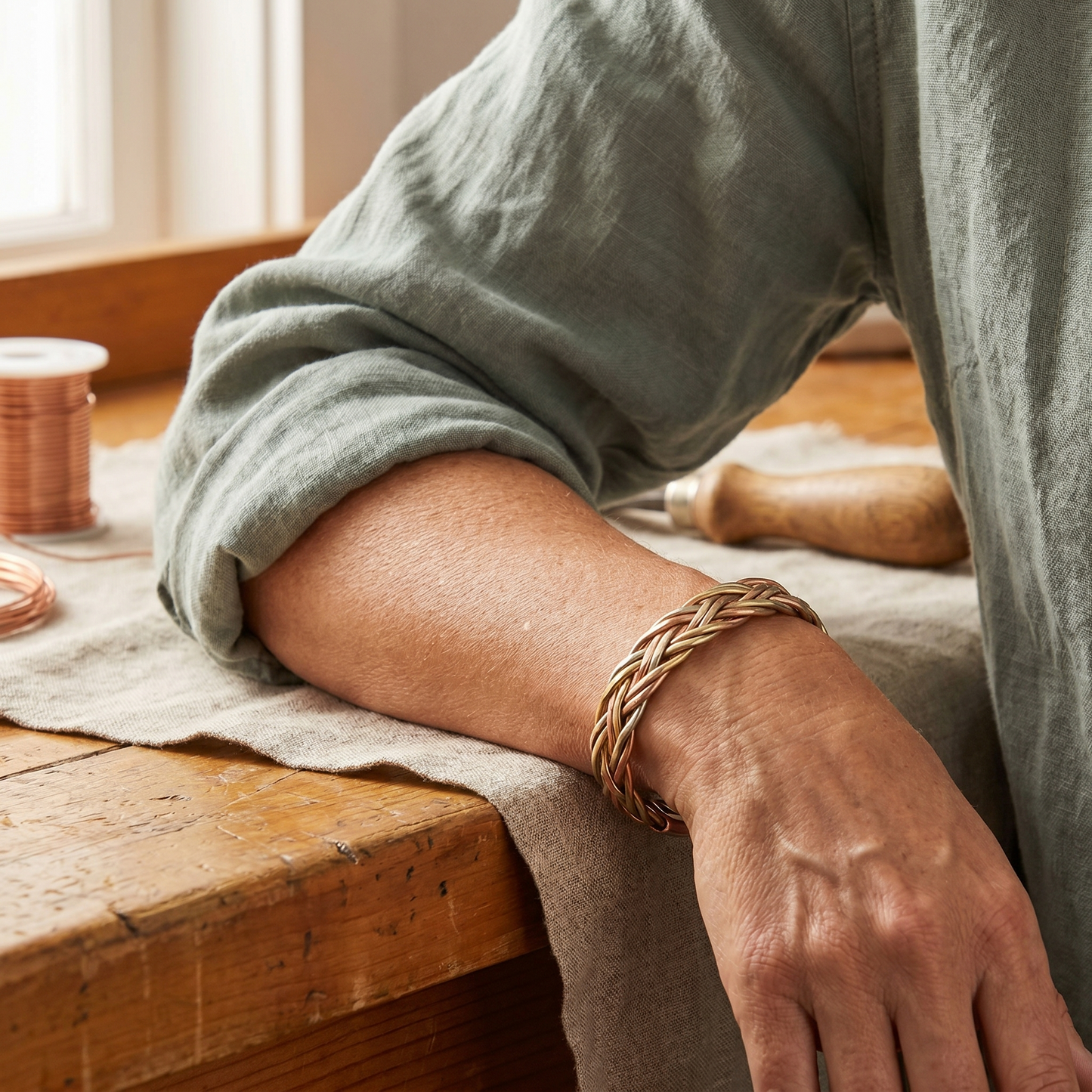 Pulsera de cobre de Mire
