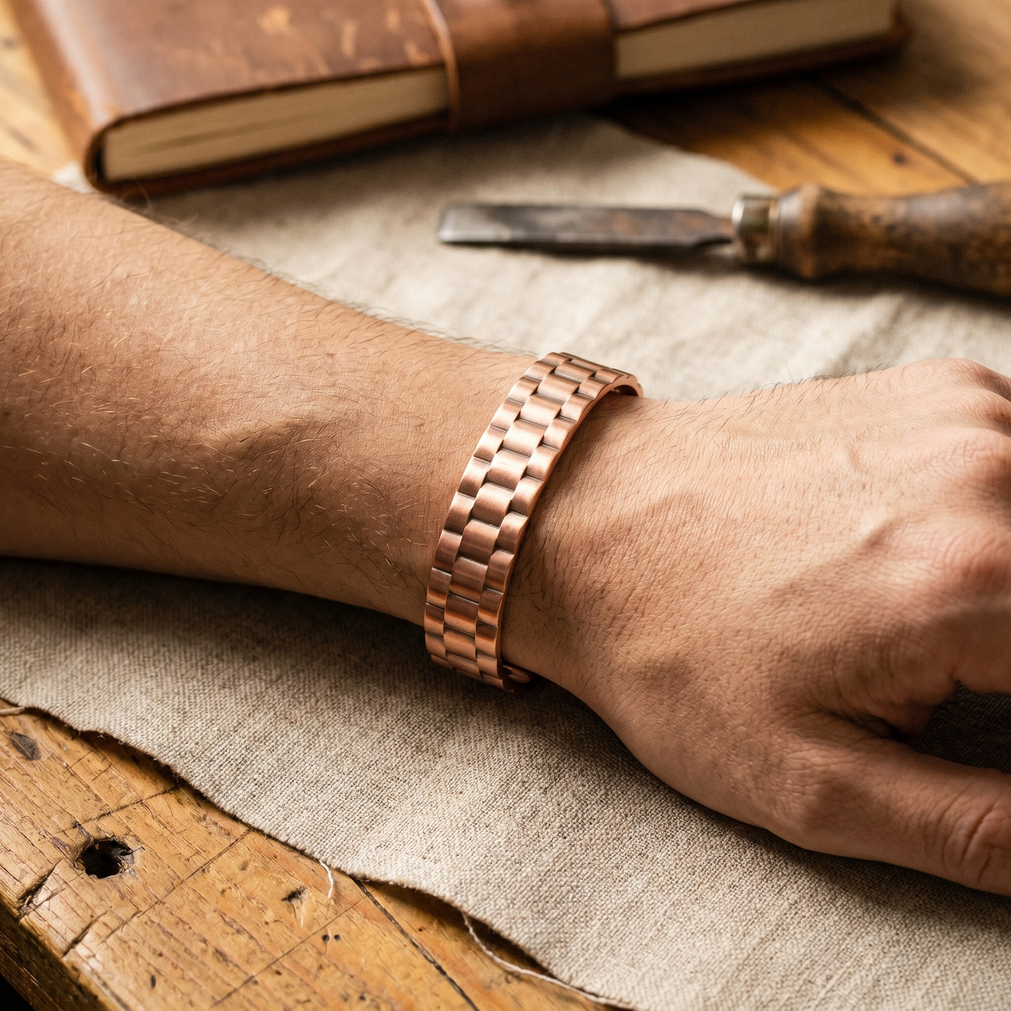 Pulsera de cobre para hombre Ore
