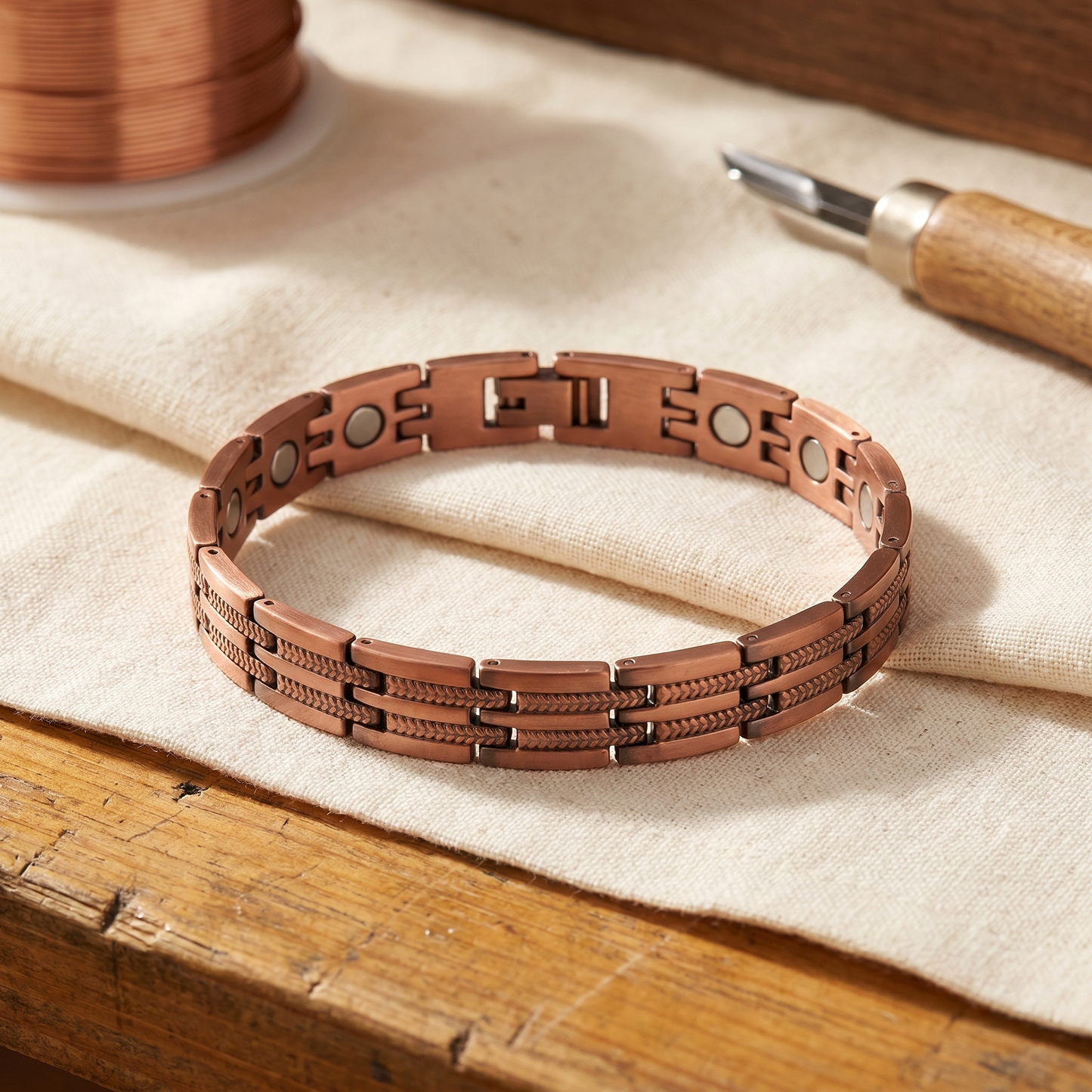 Pulsera de cobre para hombre de Pike