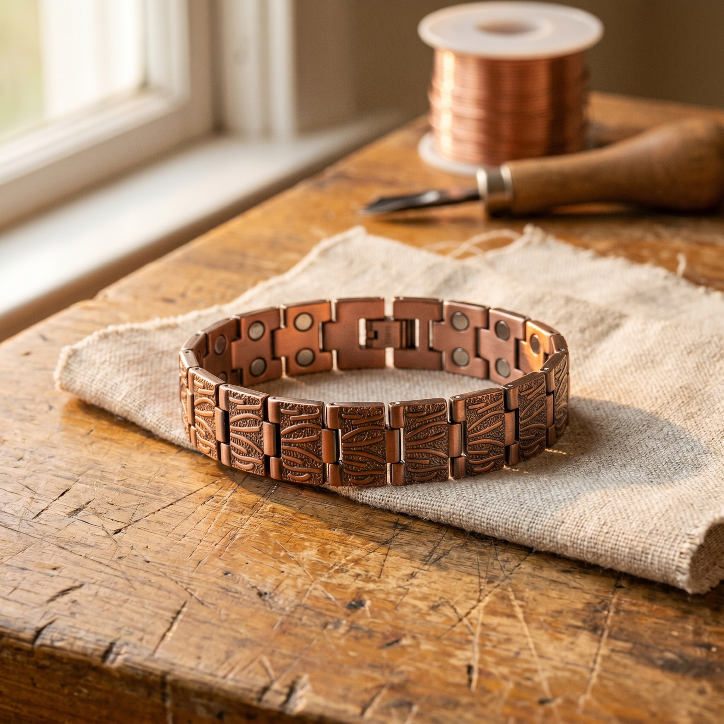 Pulsera de cobre para hombre de Grit