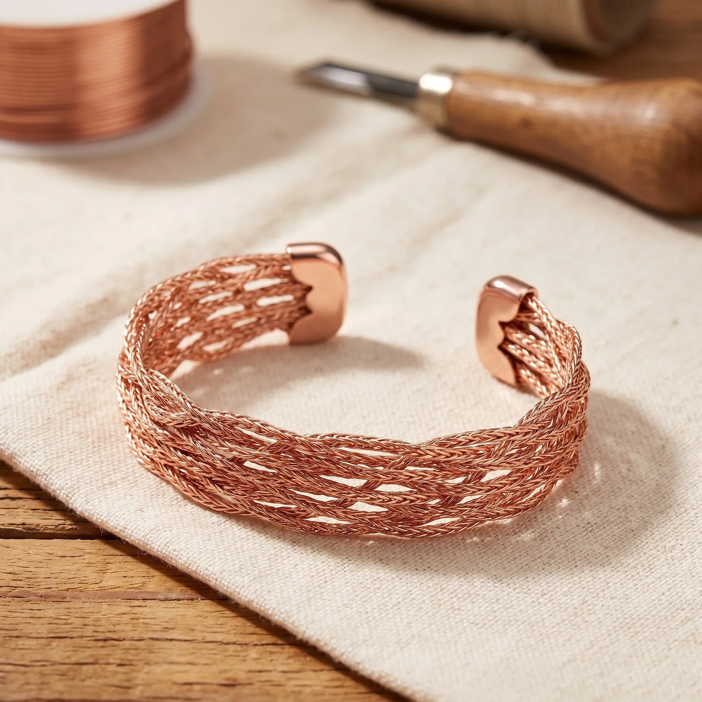 Pulsera de cobre de alce
