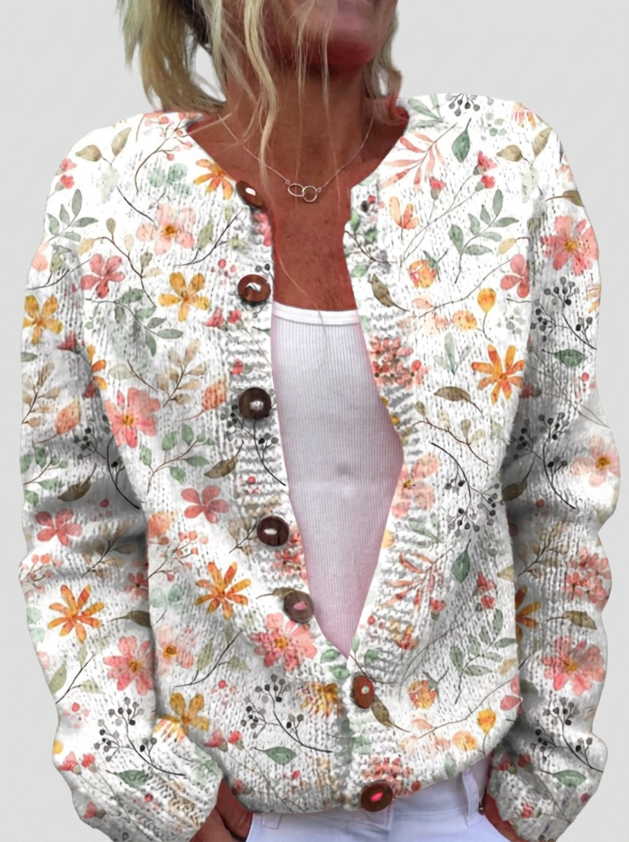 Marcelle — Cardigan à motif de branches