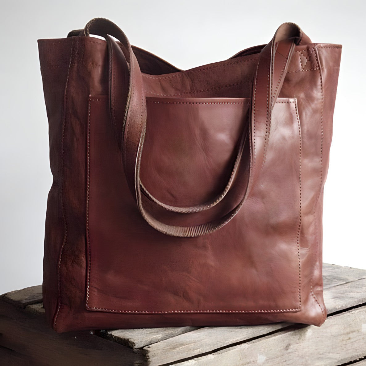 Juana - Bolsa Tote de Cuero Minimalista