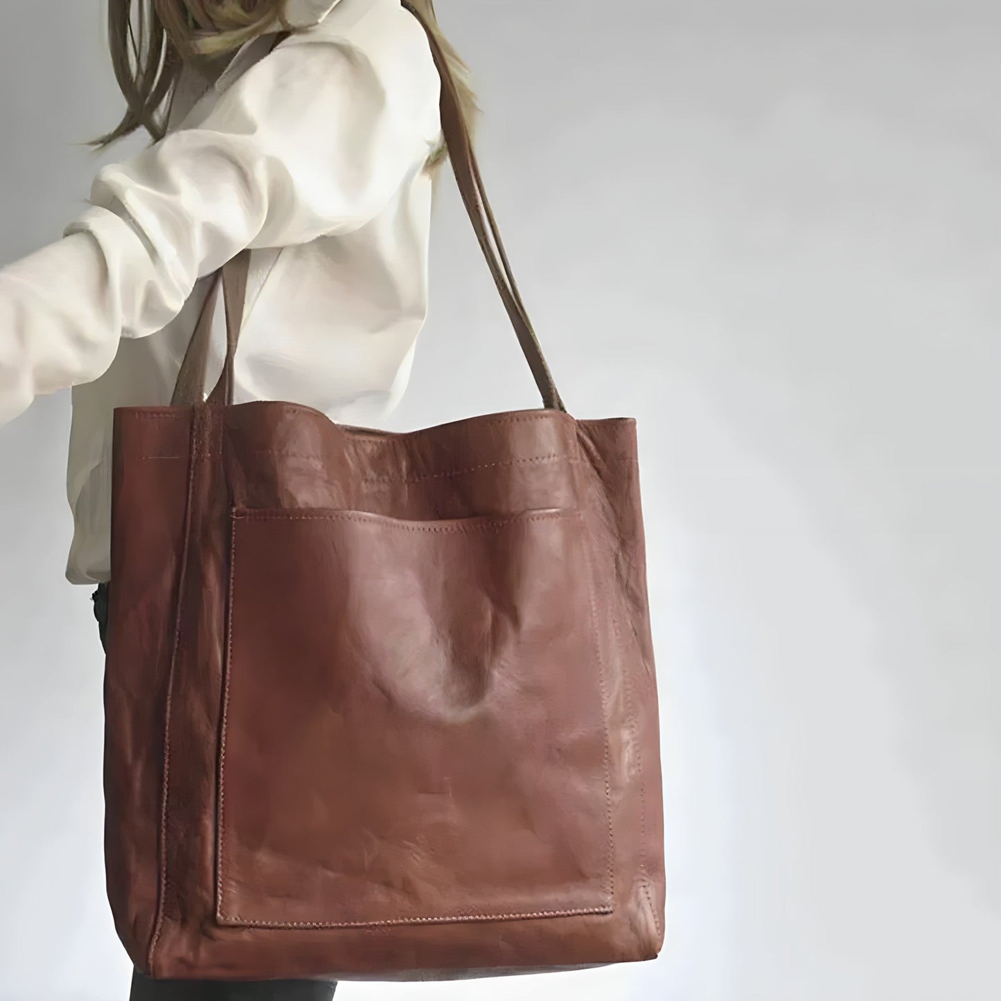 Juana - Bolsa Tote de Cuero Minimalista