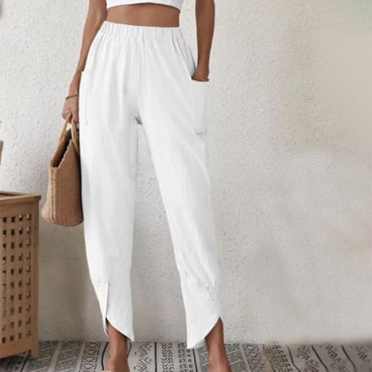 Essari - Pantalons à ourlet effiloché