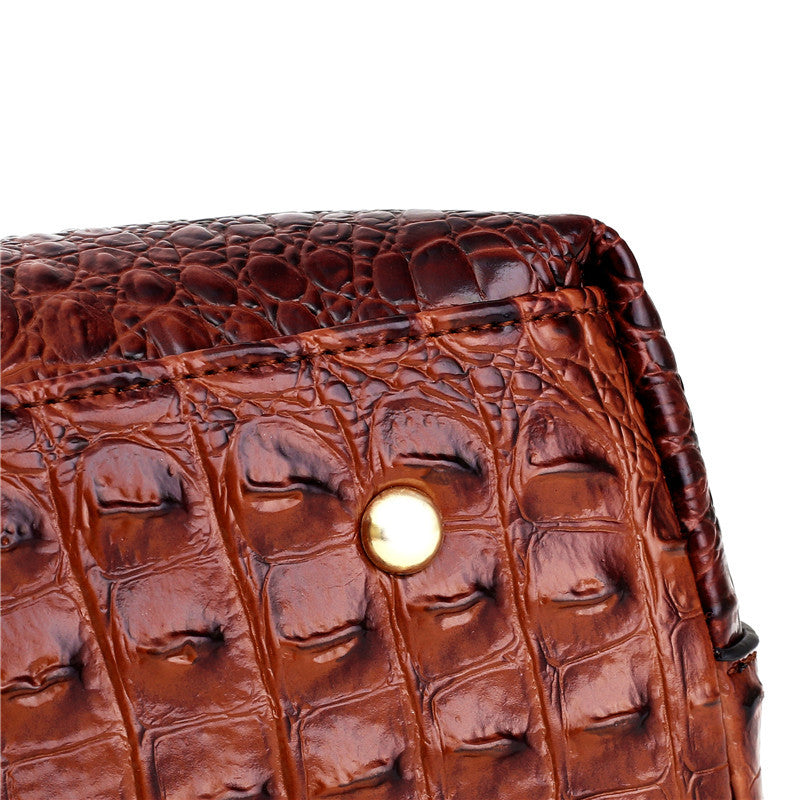Amalia - Bolsa Bicolor Textura Cocodrilo