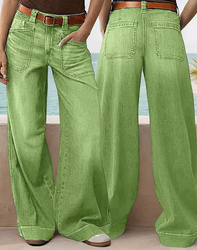 Vaquero Capri de cintura alta