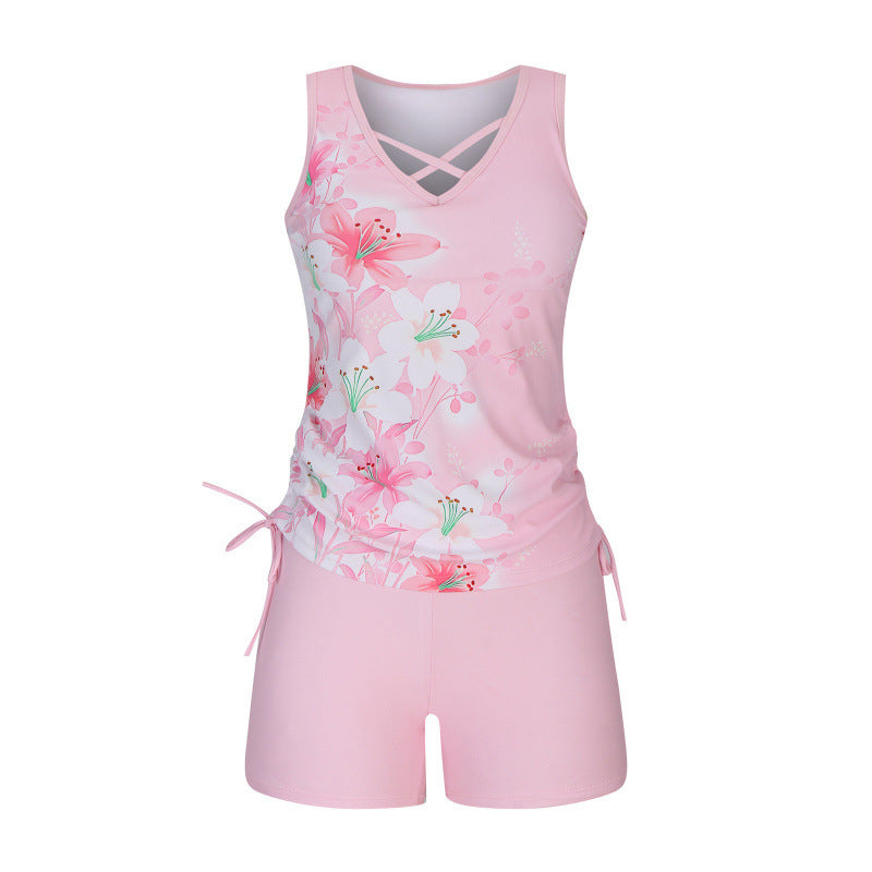 🏖️ Rebajas de verano 60% de descuento 🏝️🩱 Tankini de dos piezas: talle alto con top tipo bandeau, perfecto para la playa 👙