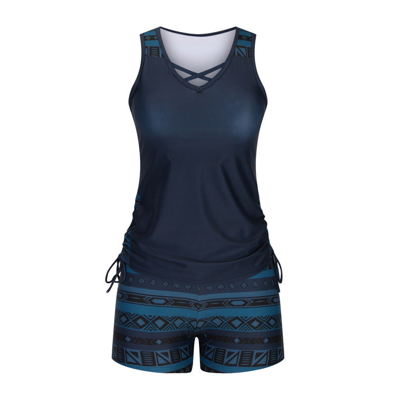 🏖️ Rebajas de verano 60% de descuento 🏝️🩱 Tankini de dos piezas: talle alto con top tipo bandeau, perfecto para la playa 👙