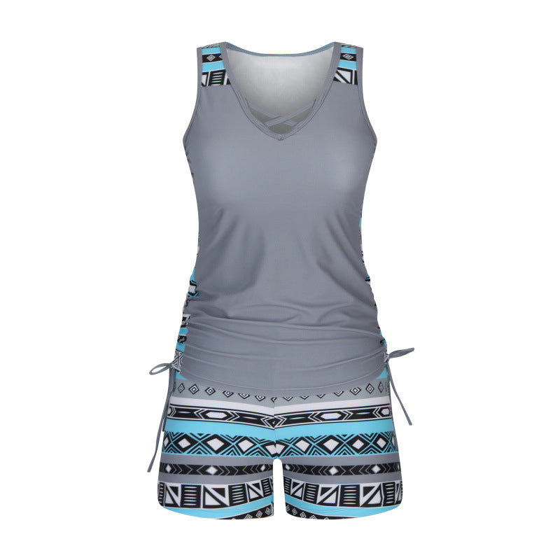 🏖️ Rebajas de verano 60% de descuento 🏝️🩱 Tankini de dos piezas: talle alto con top tipo bandeau, perfecto para la playa 👙