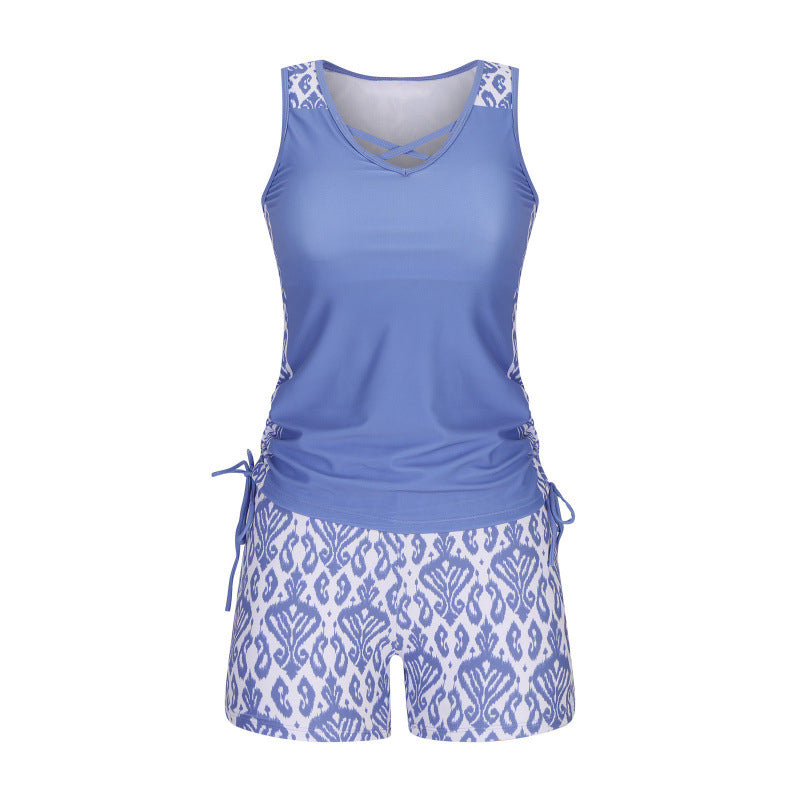 🏖️ Rebajas de verano 60% de descuento 🏝️🩱 Tankini de dos piezas: talle alto con top tipo bandeau, perfecto para la playa 👙
