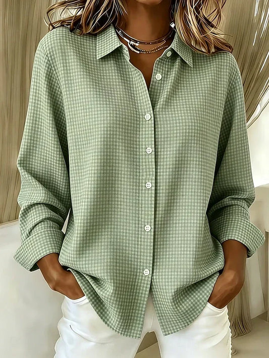 Hortense | Blouse Ample à Carreaux Vichy