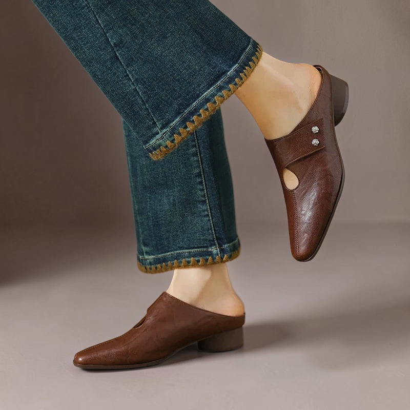 Olga | Mules en Cuir