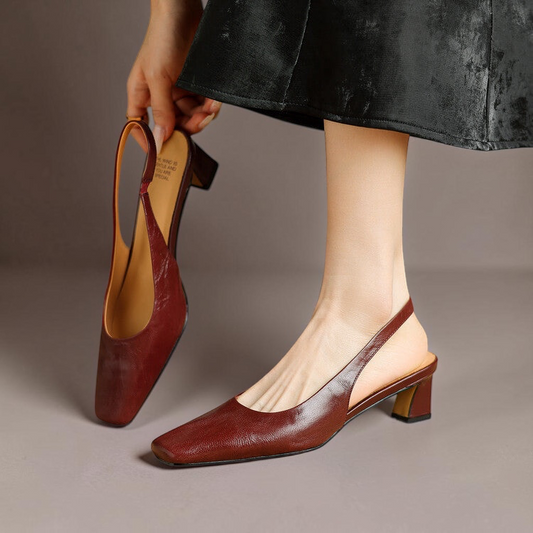 Ersa | Escarpins Slingback en Cuir