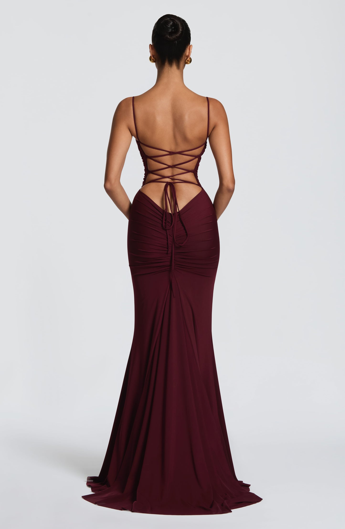 Vestido Zaria - Rojo cereza lacado